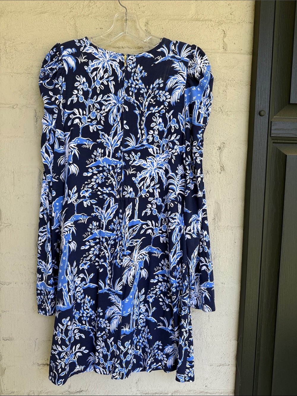 NWT Lilly Pulitzer Jemma Sleeved Romper Low Tide Navy Tall Tales Size 6 - Picture 11 of 12